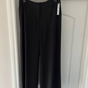 Tahari ASL Black Women’s Wide-Leg Mid-Rise Pants, NWT